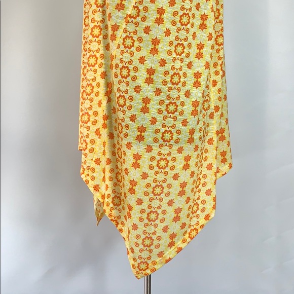 Charming Charlie Summer Boho Razorback Women’s Size L Sleeveless Yellow Tank Top - Picture 6 of 8